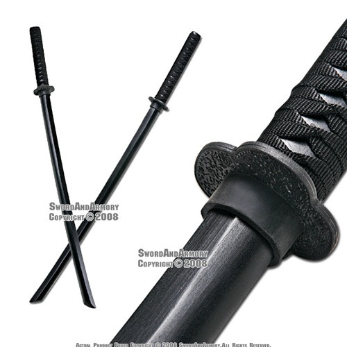 2 Pcs 40" Hardwood Datio Bokken Kendo Practice Sword Set